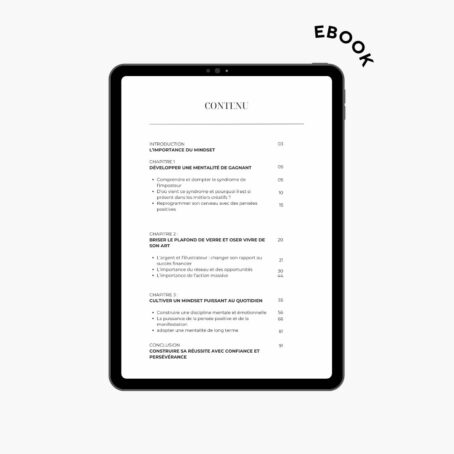 EBOOK Mindset + planner - Surmonter le syndrome de l’imposteur et développer un état d’esprit tourné vers le succès – Image 3