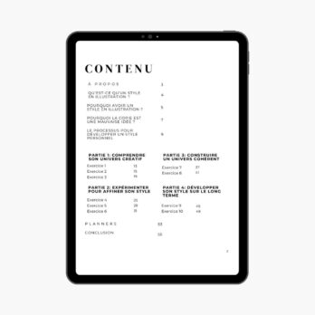 WORKBOOK – Exercices pour explorer, affiner et affirmer ton style en illustration.